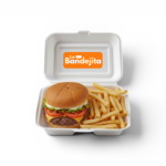 Hamburguesa de Carne con Papas Fritas